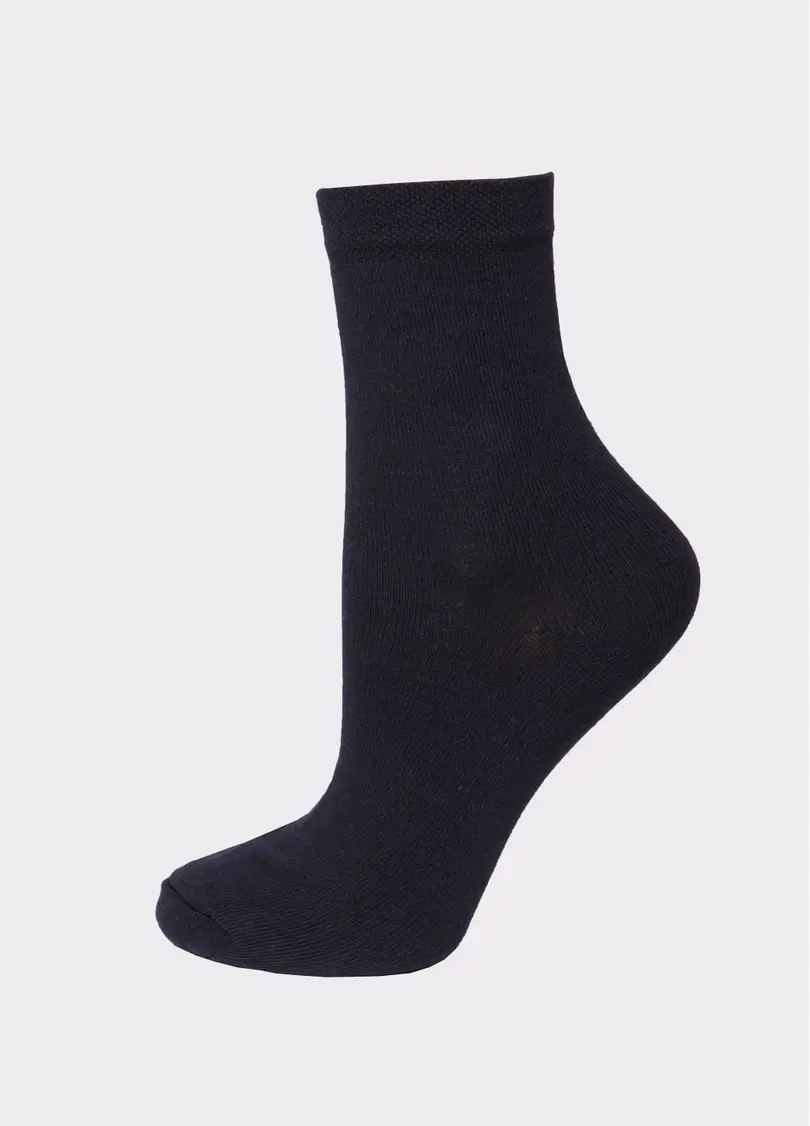 Жіночі бавовняні шкарпетки комплект (2 пари) WS3 CLASSIC + WS BASIC 001 navy (синій)