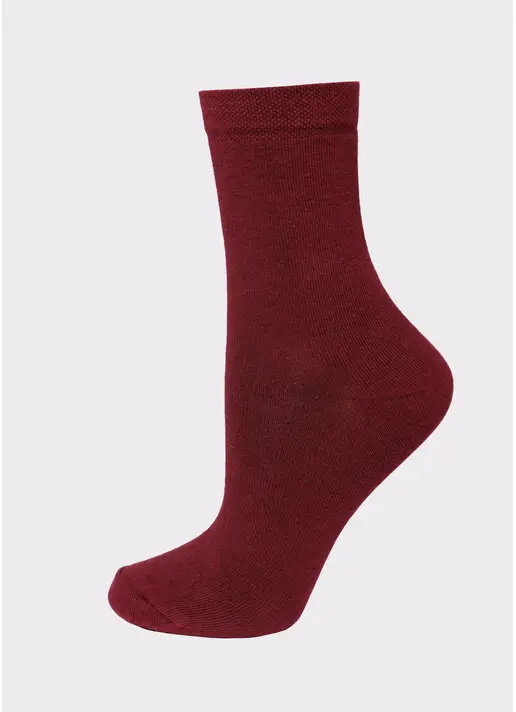 Шкарпетки жіночі (2 пари) WS3 CLASSIC marsala/navy (бордовий/синій)