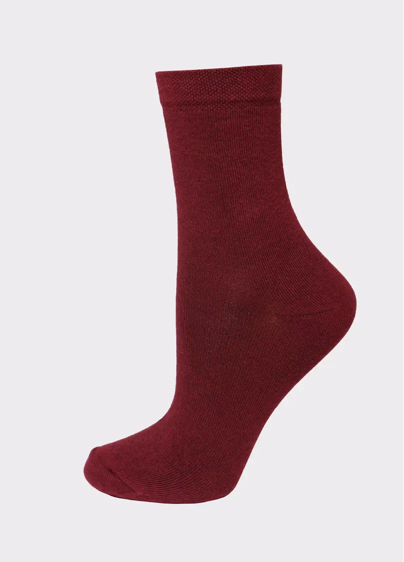 Шкарпетки жіночі (2 пари) WS3 CLASSIC marsala/navy (бордовий/синій)