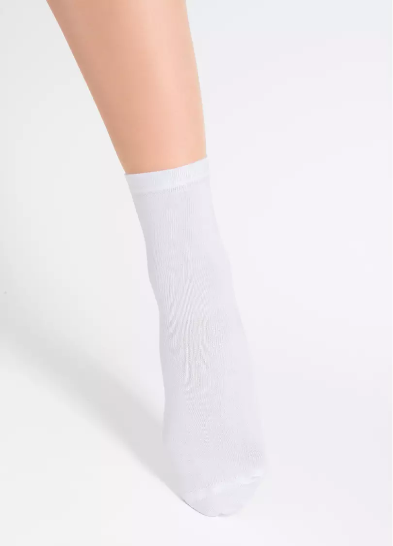 Шкарпетки жіночі (2 пари) WS3 CLASSIC light grey melange/white (сірий/білий)