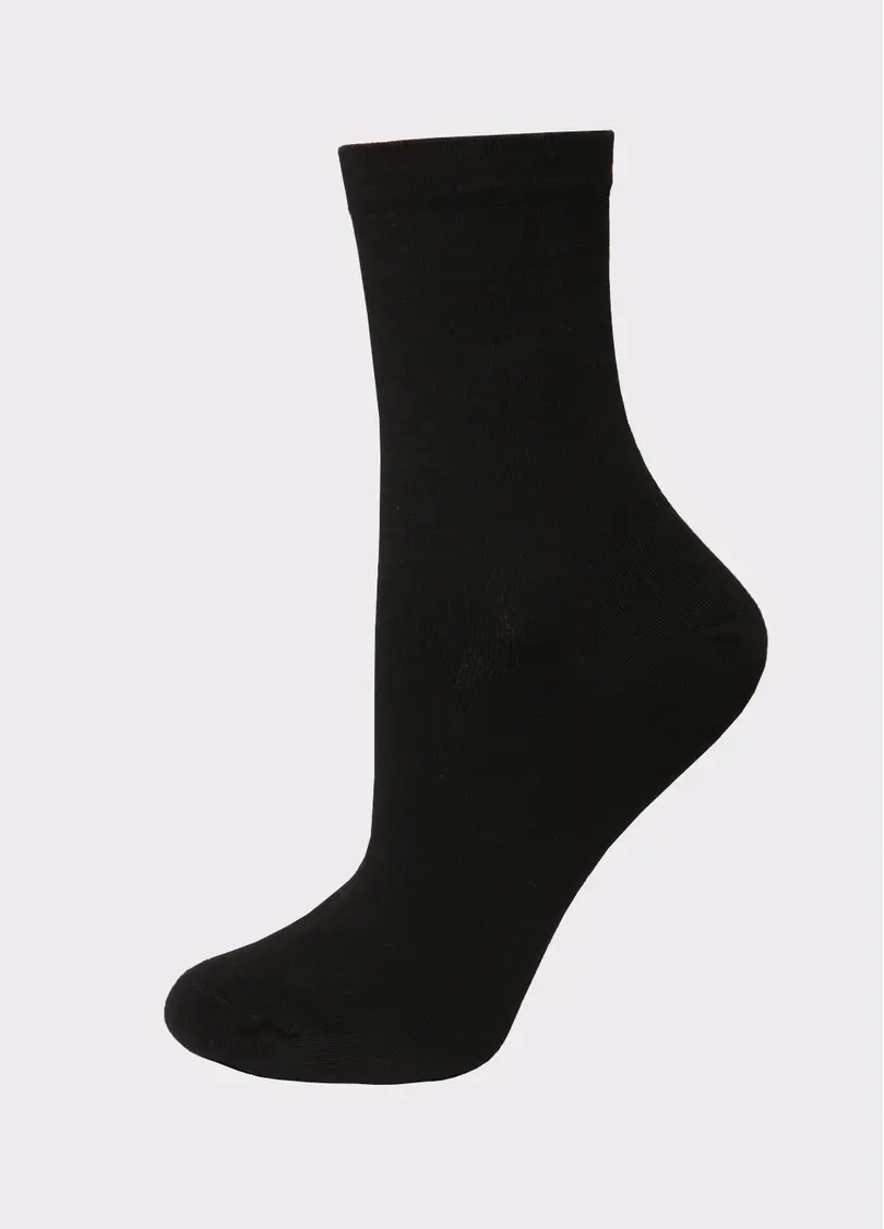 Шкарпетки жіночі (2 пари) WS3 CLASSIC black/light grey melange (чорний/сірий меланж)