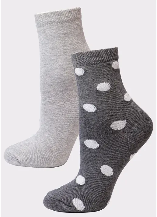 Жіночі бавовняні шкарпетки (2 пари)  WS3 FASHION 055 + WS3 CLASSIC