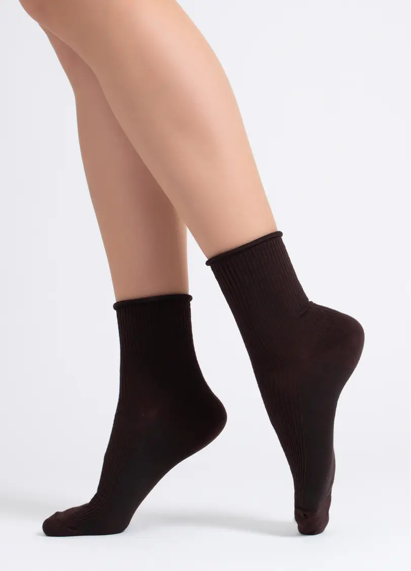 Шкарпетки в рубчик WS3 FASHION 060 chocolate (коричневий)