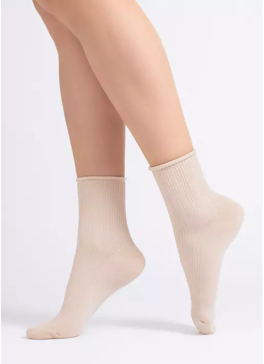 Шкарпетки в рубчик WS3 FASHION 060 sand (бежевий)