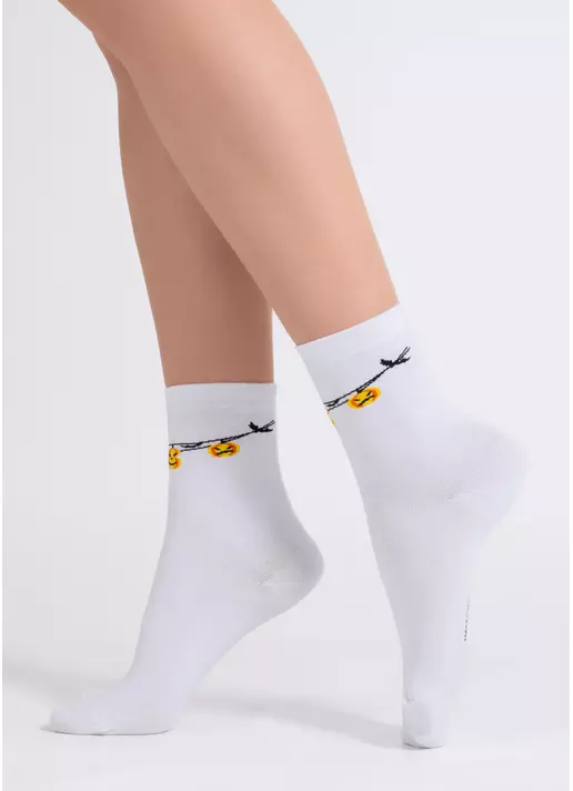 Шкарпетки Хелловін WS3 HALLOWEEN 2506 white (білий)