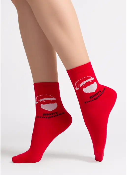 Новорічні шкарпетки WS3 NEW YEAR 2603 red (червоний)