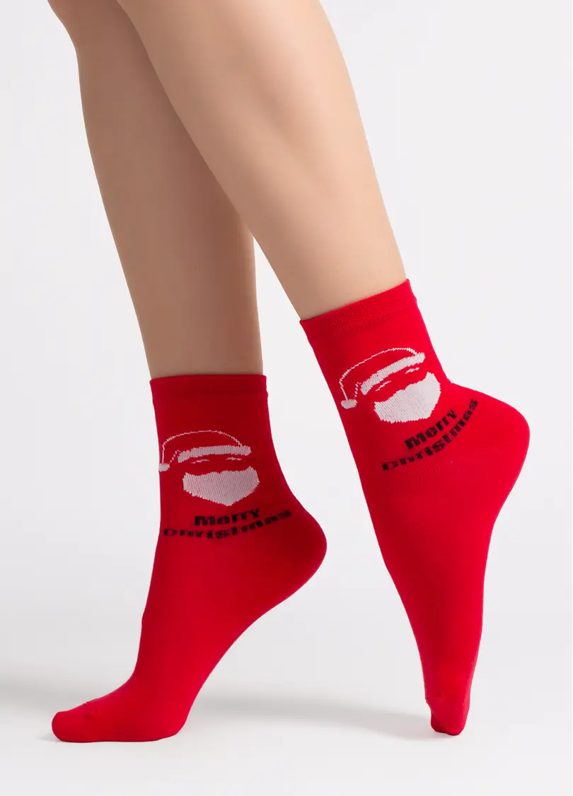 Новорічні шкарпетки WS3 NEW YEAR 2603 red (червоний)