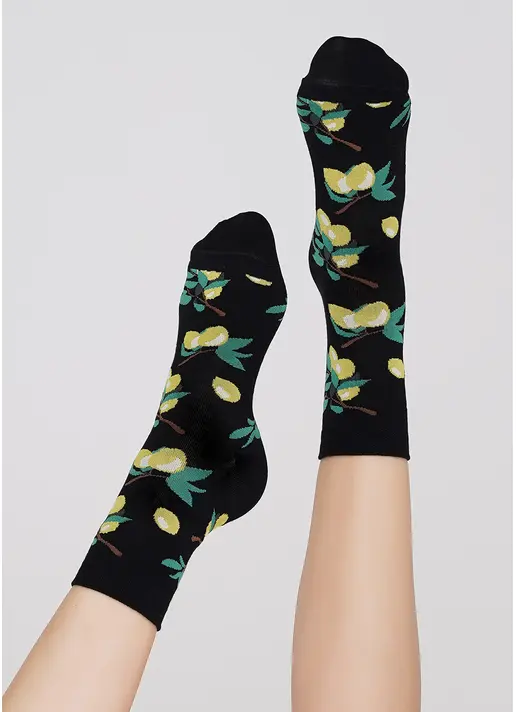 Жіночі шкарпетки WS3 SOFT BERRY 001 black (чорний)