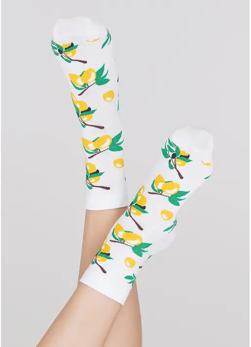 Жіночі шкарпетки WS3 SOFT BERRY 001 white (білий)