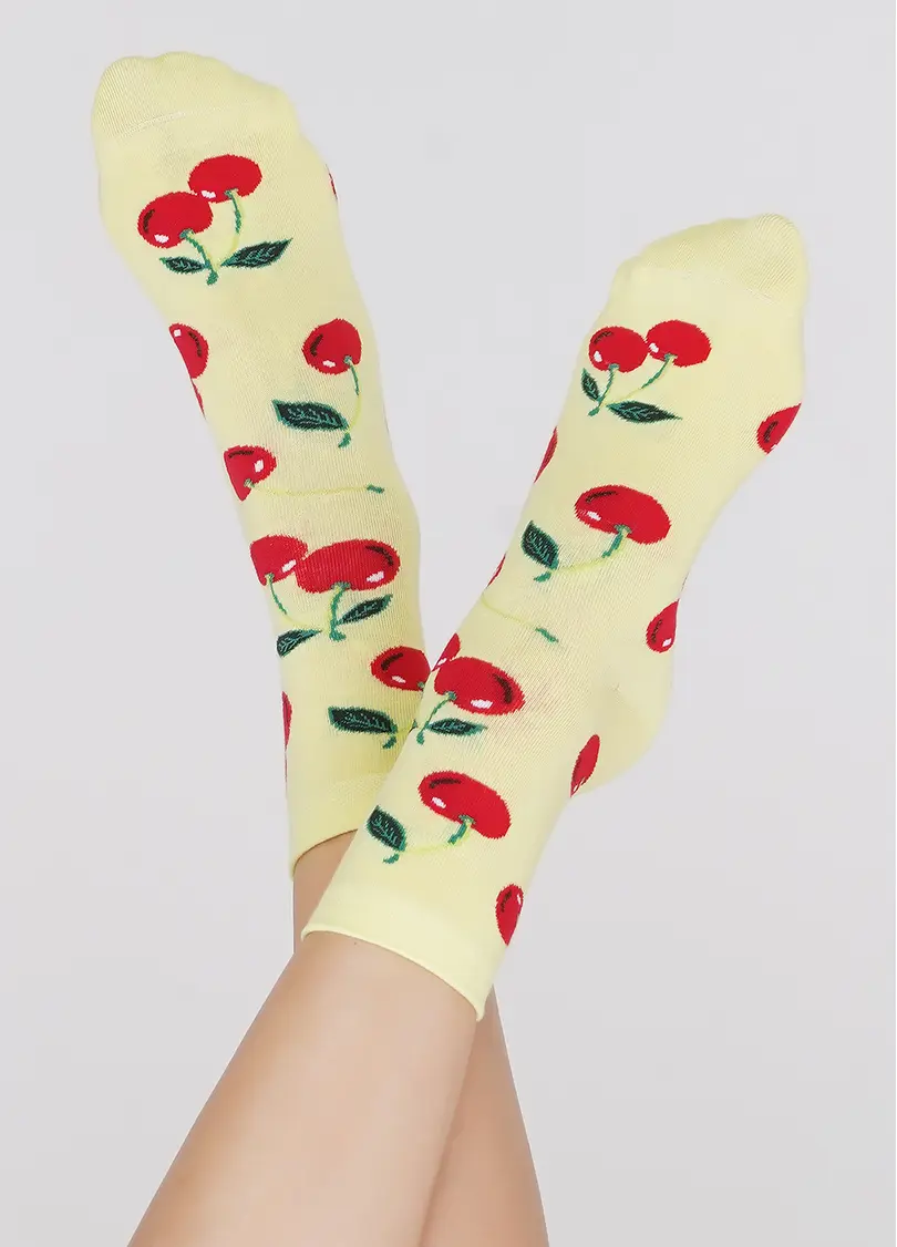 Жіночі шкарпетки WS3 SOFT BERRY 006 lemon (жовтий)