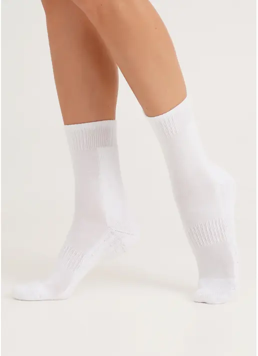 Жіночі спортивні шкарпетки WS3 TERRY SPORT 006 white (білий)