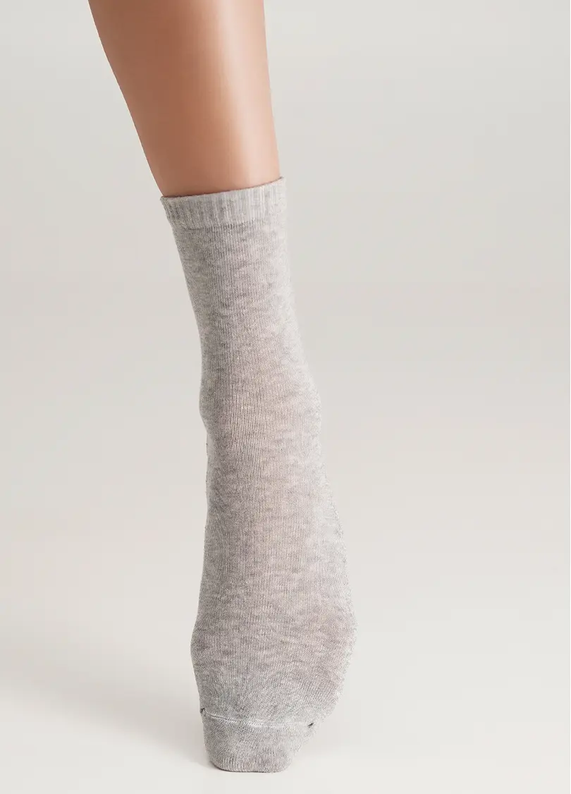 Жіночі теплі шкарпетки WS3 TERRY CLASSIC 003 light grey melange (сірий)