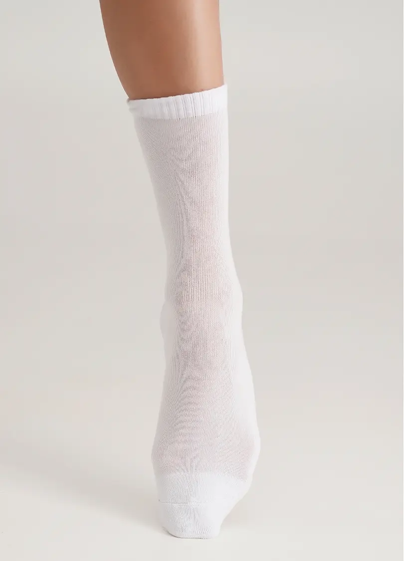 Жіночі теплі шкарпетки WS3 TERRY CLASSIC 003 white (білий)