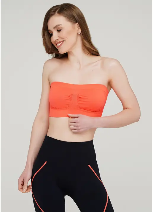 Топ бандо BANDEAU (неоновий помаранчевий)