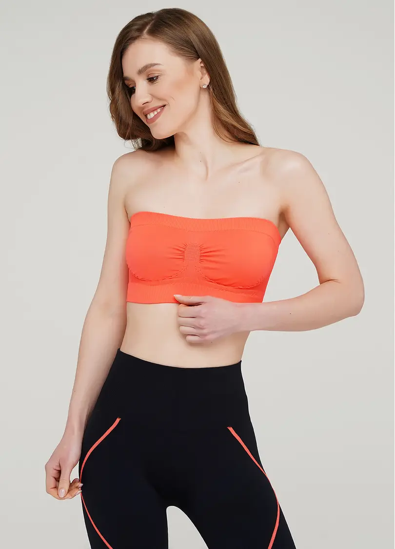 Топ бандо BANDEAU (неоновий помаранчевий)