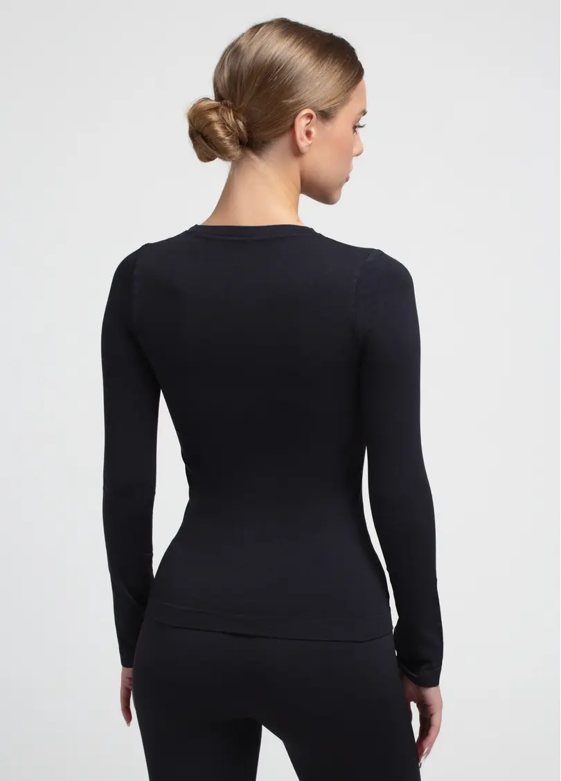Безшовний лонгслів LONGSLEEVE 01 black (чорний)