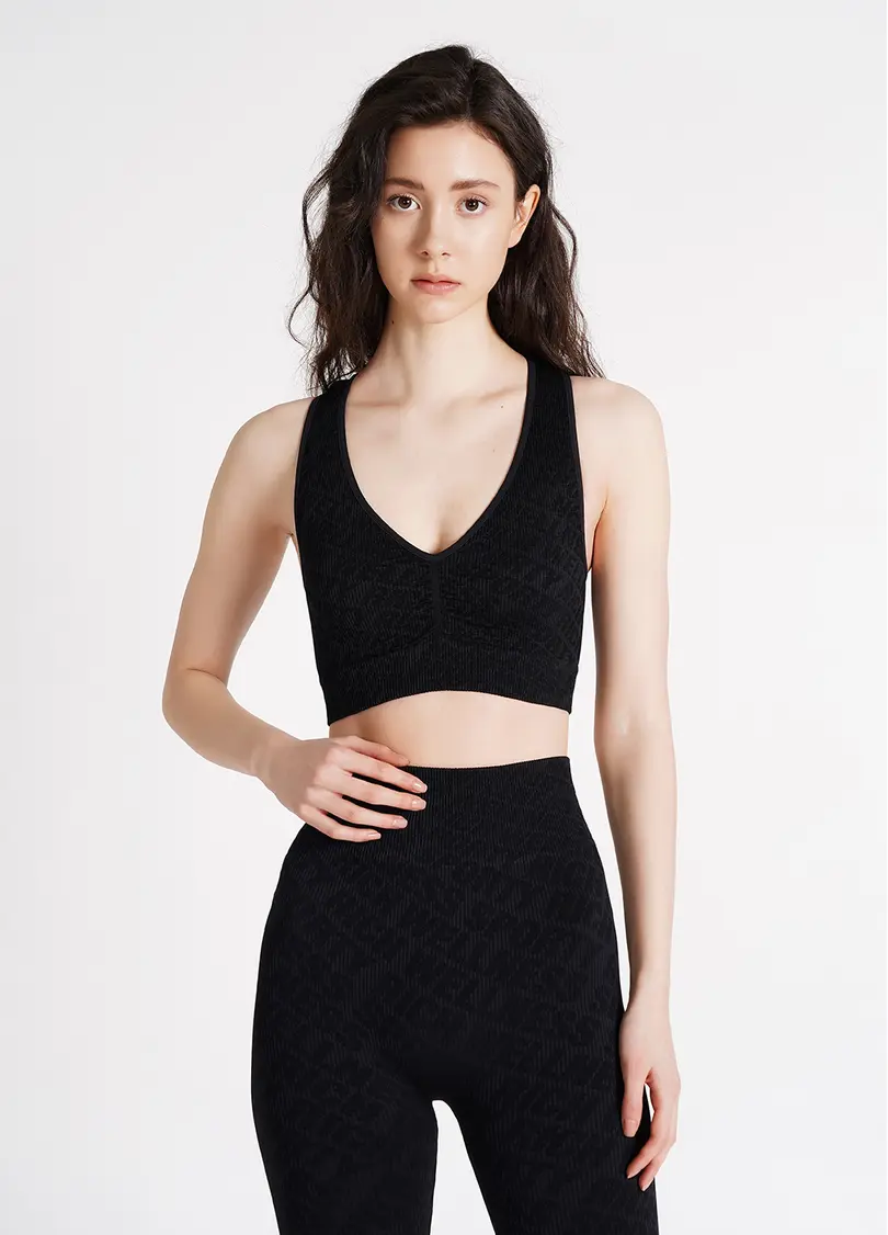 Топ в рубчик TOP RIB WELLNESS black (чорний)