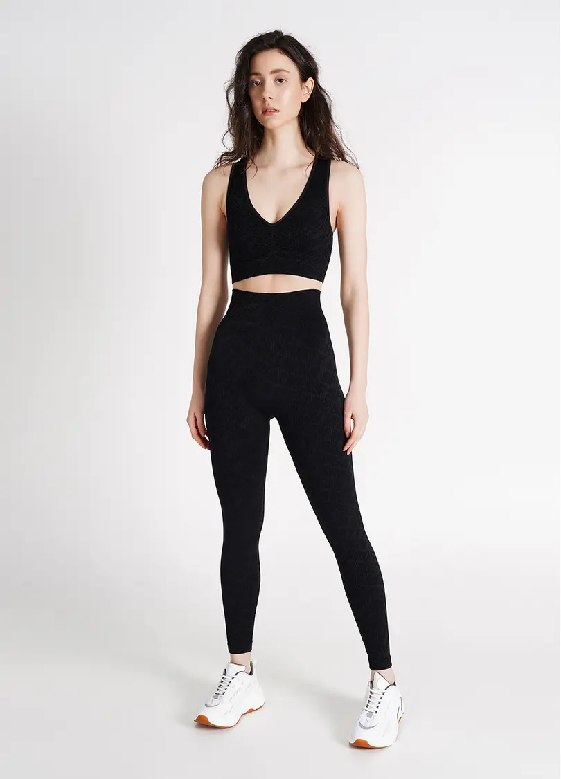 Топ в рубчик TOP RIB WELLNESS black (чорний)