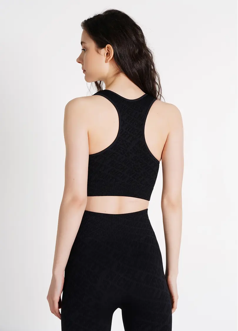 Топ в рубчик TOP RIB WELLNESS black (чорний)