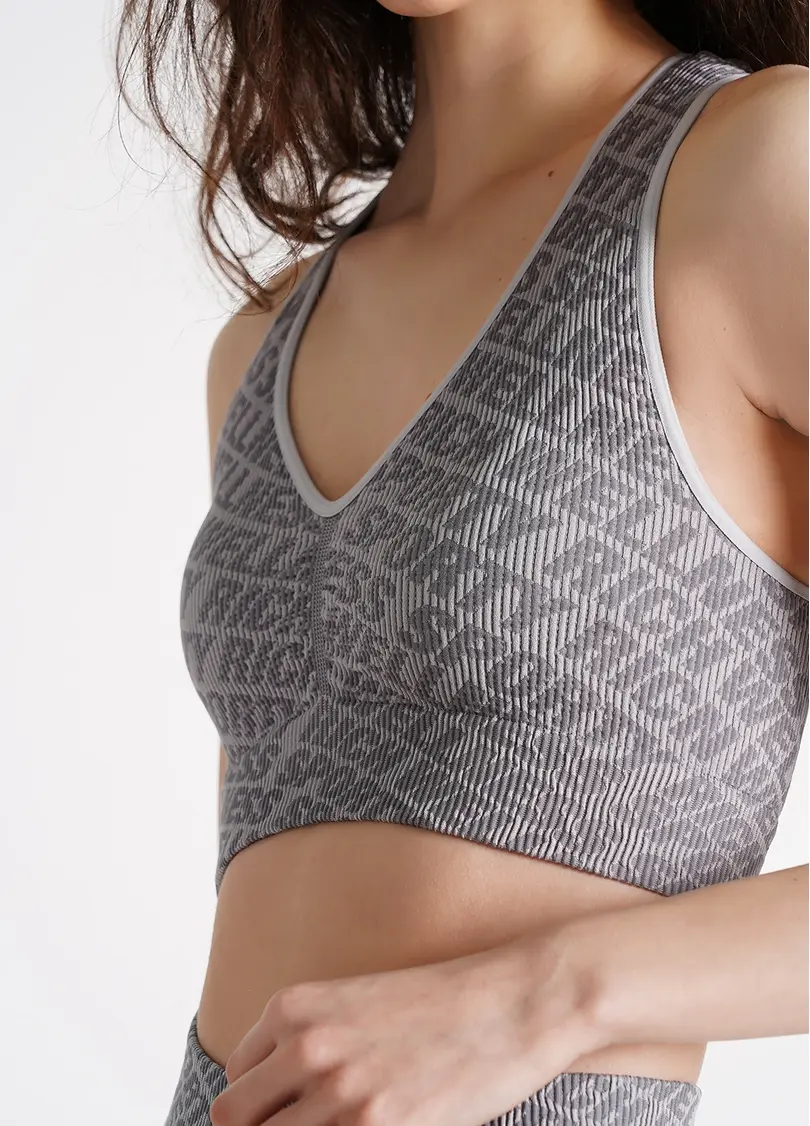 Топ в рубчик TOP RIB WELLNESS ultimate grey (сірий)