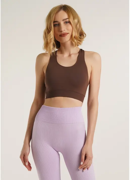 Спортивний топ TOP ENERGY deep taupe (коричневий) Спортивний топ TOP ENERGY deep taupe (коричневий)