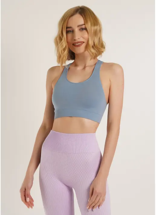 Спортивний топ TOP ENERGY faded denim (блакитний) Спортивний топ TOP ENERGY faded denim (блакитний)