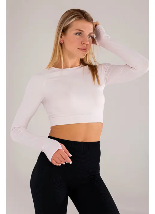Укорочений кроп-топ FLEX LONGSLEEVE ACTIVE (рожевий) Укорочений кроп-топ FLEX LONGSLEEVE ACTIVE (рожевий)
