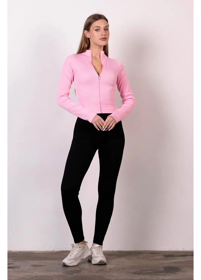 Лонгслив на молнии FLEX LONGSLEEVE Bare (tender rose, розовый)