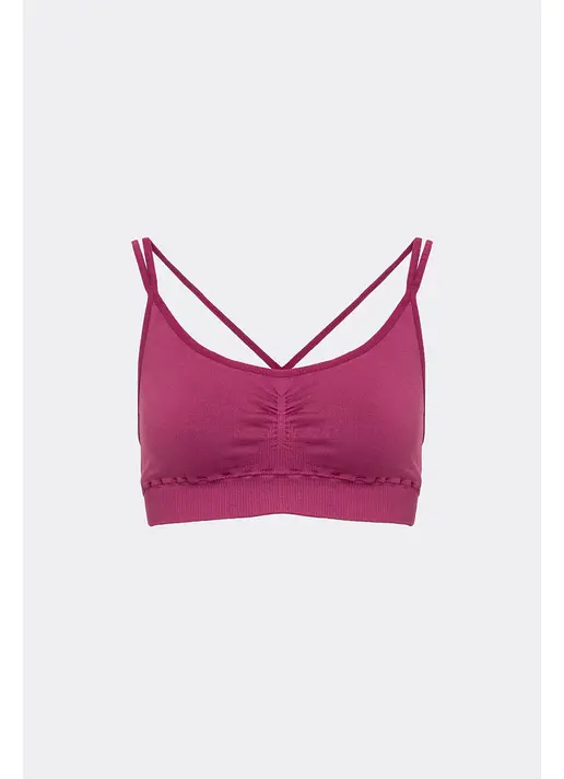 Топ з перехресними бретелями FLEX TOP ACTIVE (рожевий)