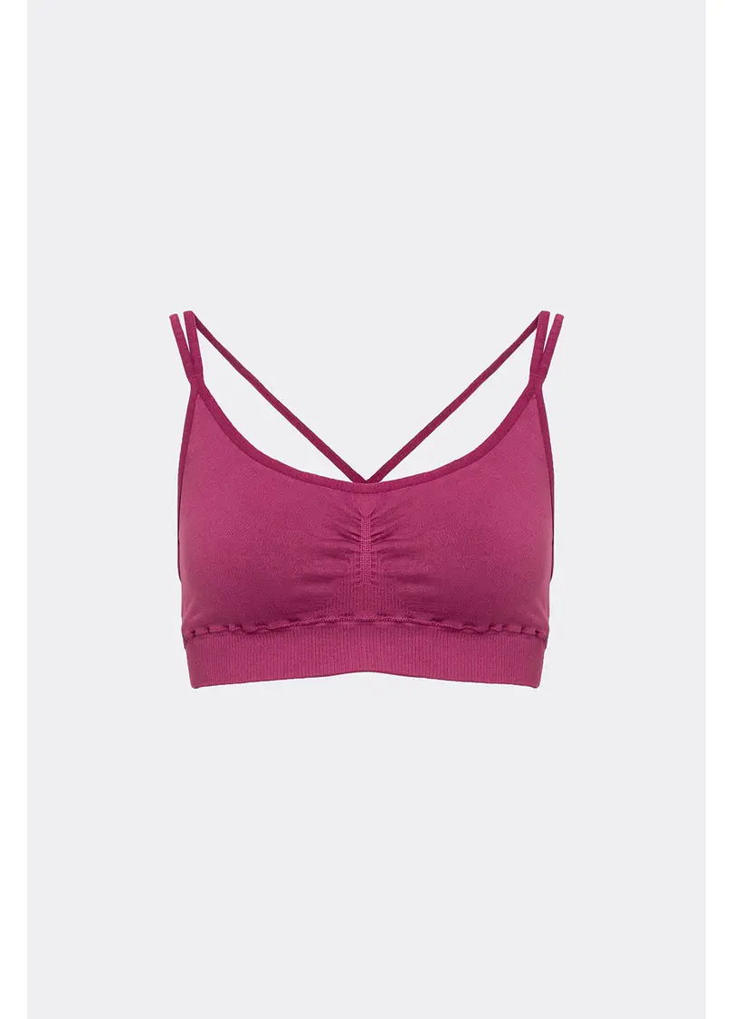 Топ з перехресними бретелями FLEX TOP ACTIVE (рожевий)