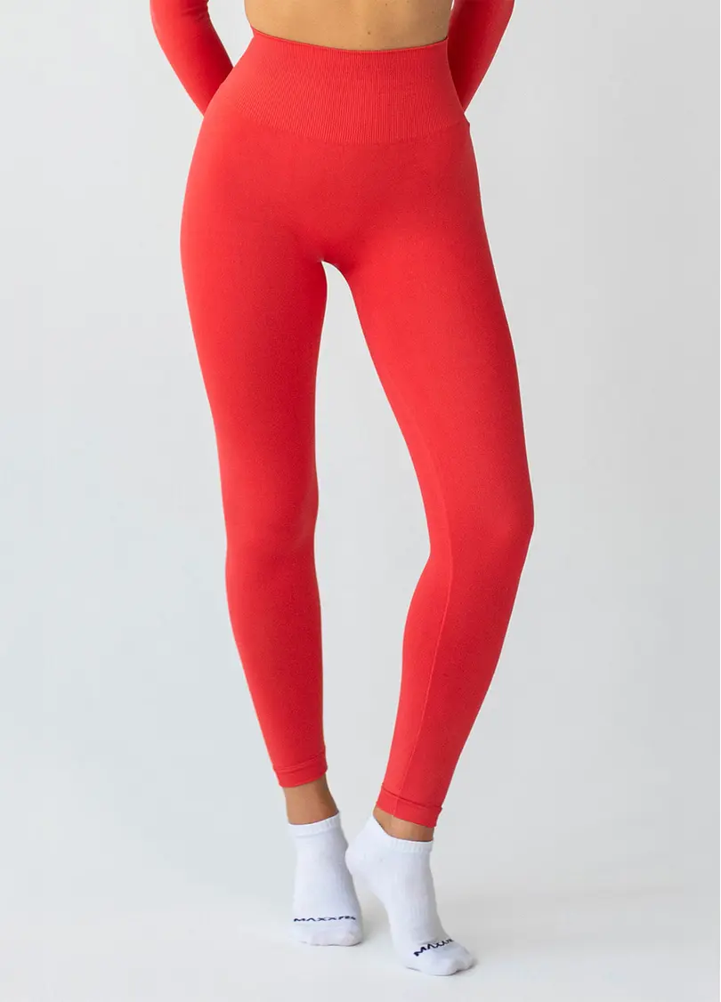 Легінси з широким поясом FLEXING LEGGINGS ACTIVE (червоний)