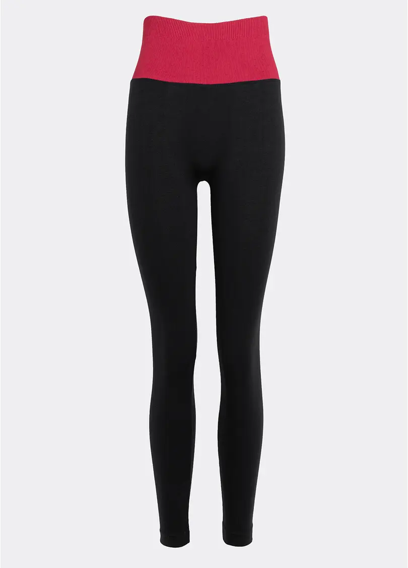 Легінси з пуш-ап FLEXING LEGGINGS GLAM (чорний/червоний)