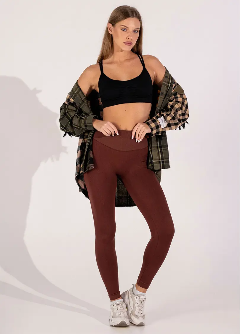 Легінси з пуш-ап FLEXING LEGGINGS GLAM (коричневий)
