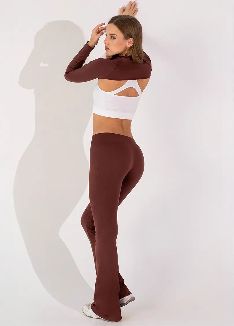 Легінси-кльош з низькою посадкою FLEXING LEGGINGS JIVE (коричневий)
