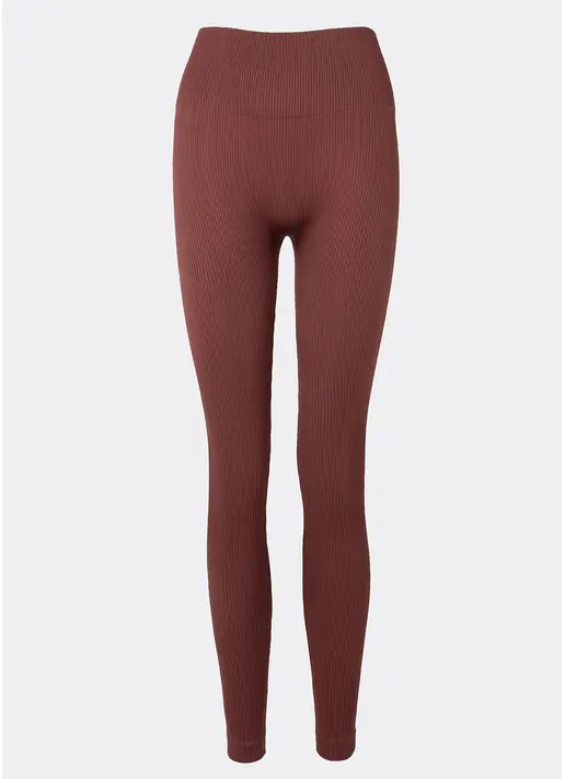 Легінси в рубчик FLEXING LEGGINGS POWER (коричневий)