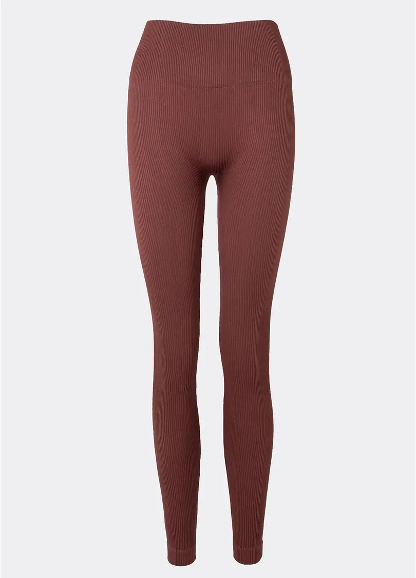 Легінси в рубчик FLEXING LEGGINGS POWER (коричневий)