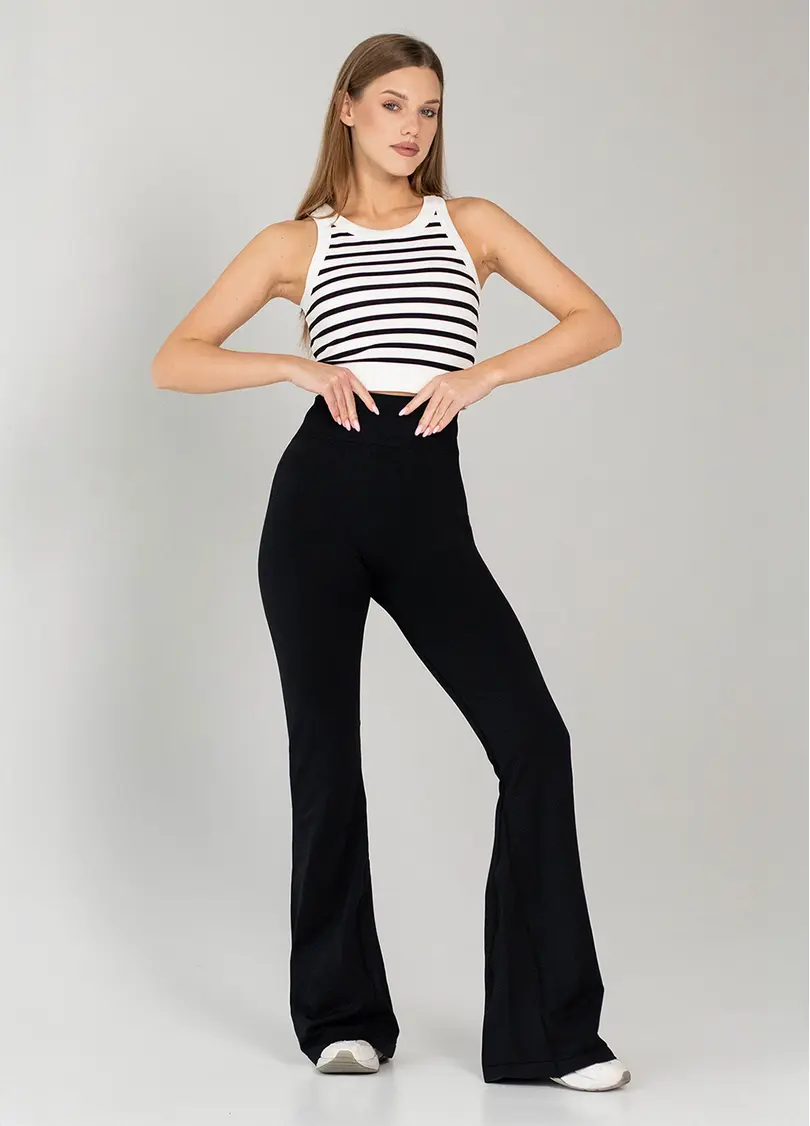 Леггинсы клеш FLEXING LEGGINS Faboluose (черный)
