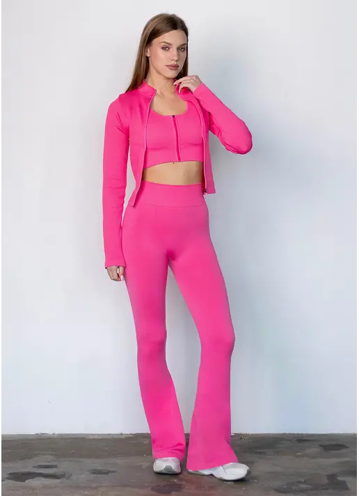 Леггинсы клеш FLEXING LEGGINS Faboluose (розовый)
