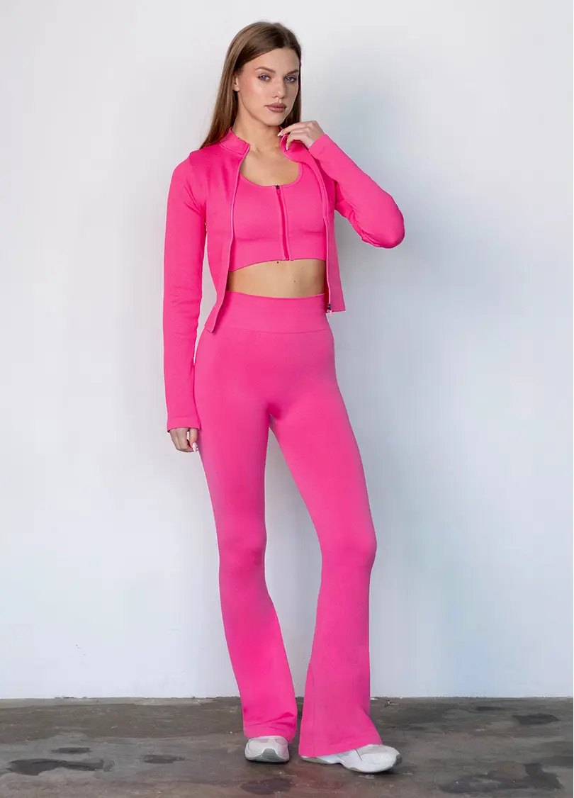 Легінси кльош FLEXING LEGGINS Faboluose (рожевий)