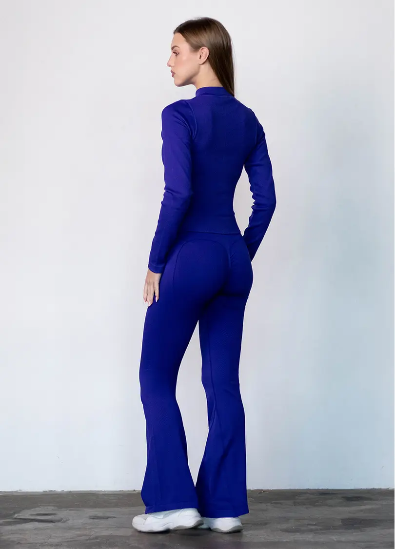 Легінси кльош з пуш-ап FLEXING LEGGINS Sculpt Flare (синій)
