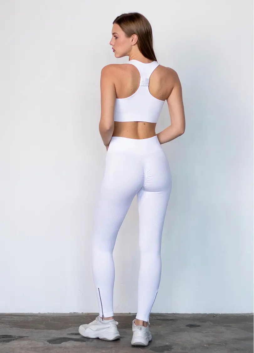 Легінси з блискавкою FLEXING LEGGINS Urban Chic (білий)