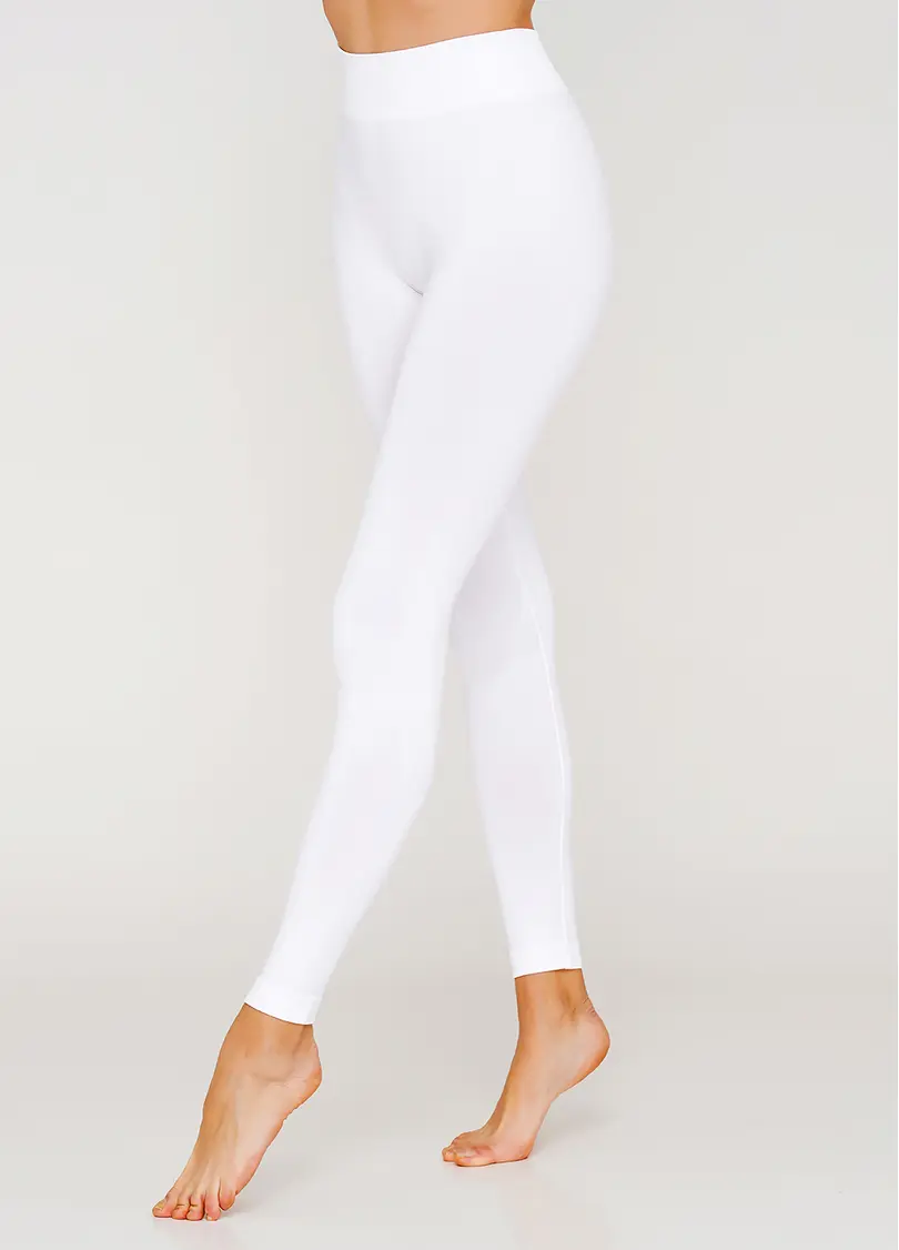 Безшовні легінси з мікрофібри LEGGINGS 02 (білий)