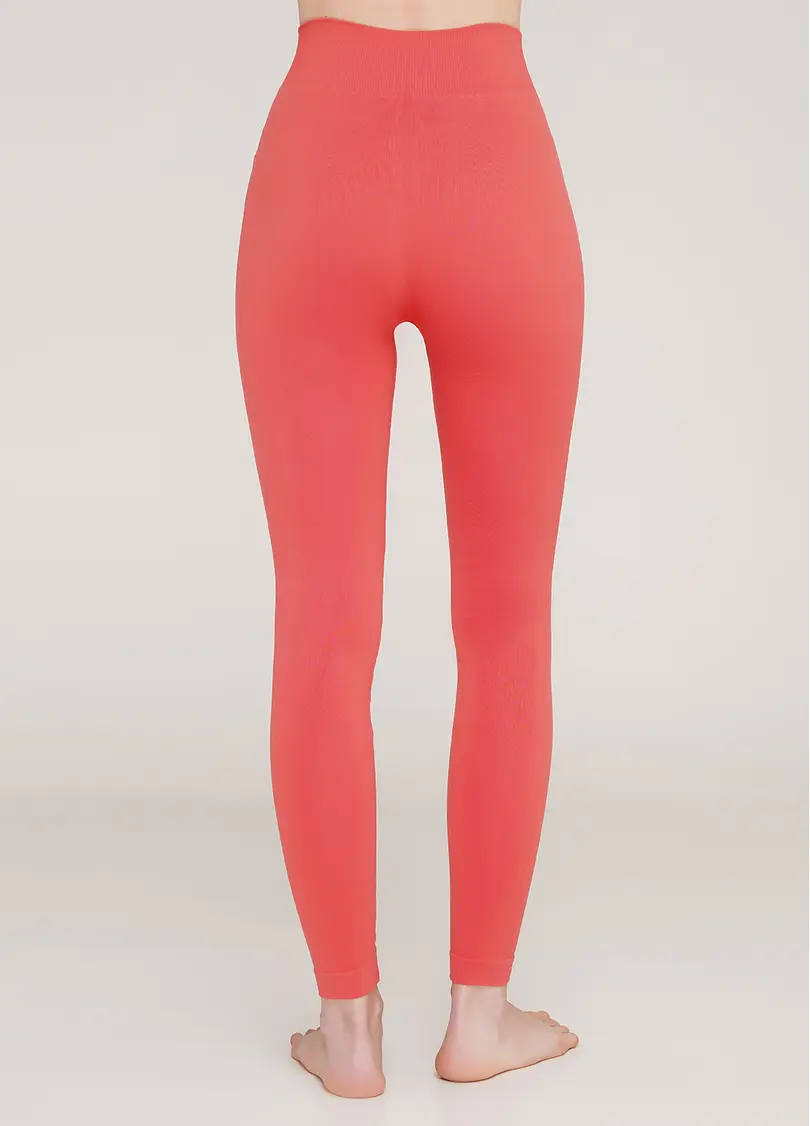 Безшовні легінси з мікрофібри LEGGINGS 02 (кораловий)