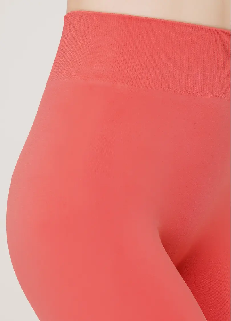 Безшовні легінси з мікрофібри LEGGINGS 02 (кораловий)