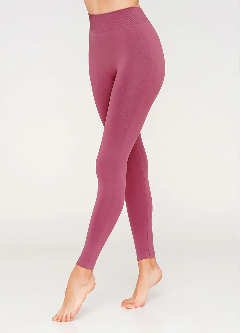 Безшовні легінси з мікрофібри LEGGINGS 02 (рожевий)
