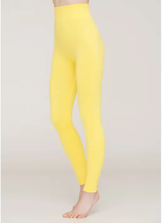 Безшовні легінси з мікрофібри LEGGINGS 02 (жовтий)