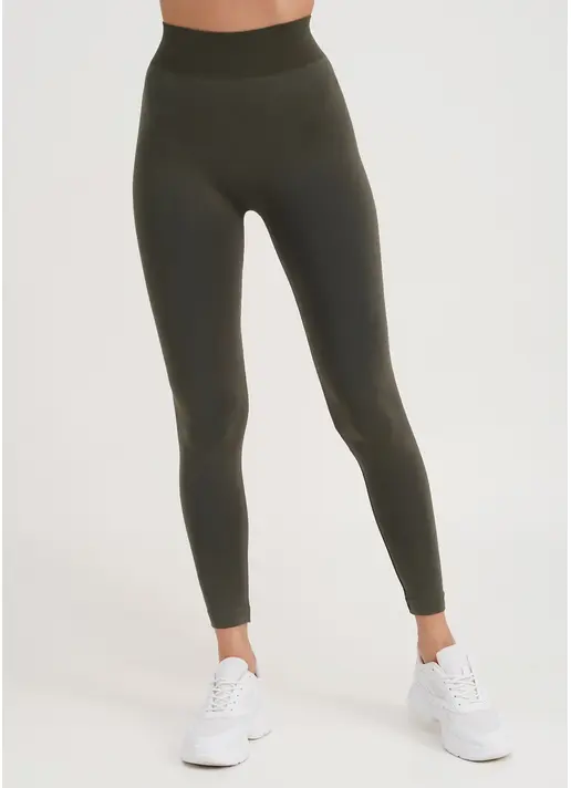 Безшовні легінси з мікрофібри LEGGINGS 02 khaki (хакі) Безшовні легінси з мікрофібри LEGGINGS 02 khaki (хакі)