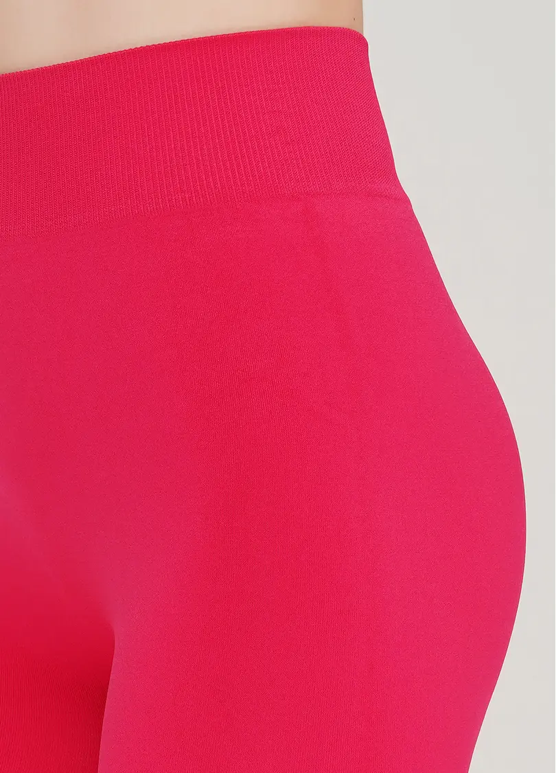 Безшовні легінси з мікрофібри LEGGINGS 02 (яскраво-рожевий)