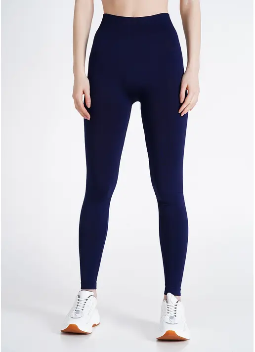 Безшовні легінси з мікрофібри LEGGINGS 02 rhodonite (синій)