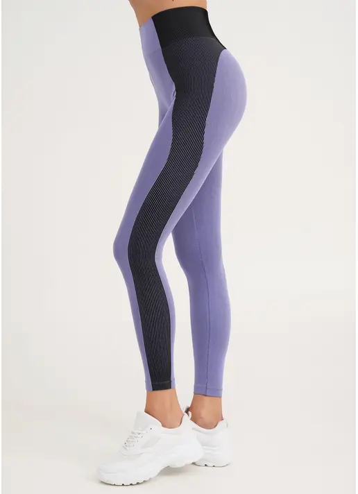 Спортивні легінси з контрастними смугами LEGGINGS COLOR BLOCK very peri (фіолетовий)